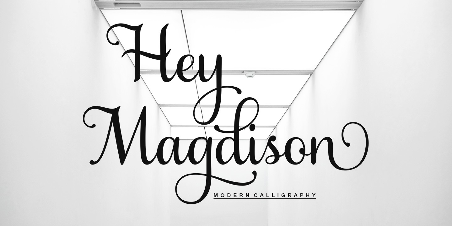 Schriftart Hey Magdison