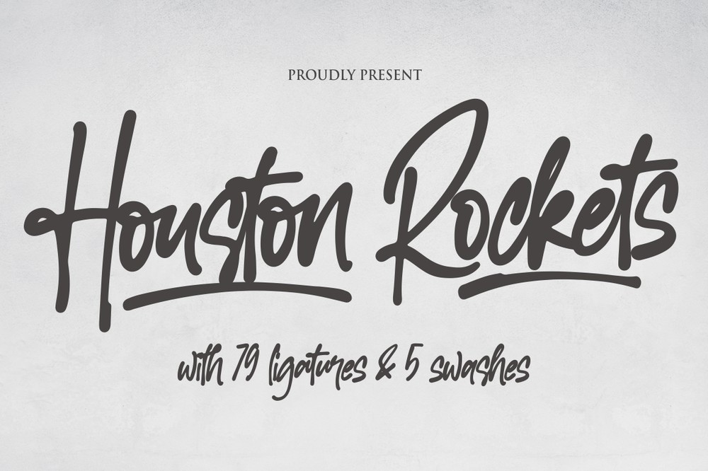 Schriftart Houston Rockets