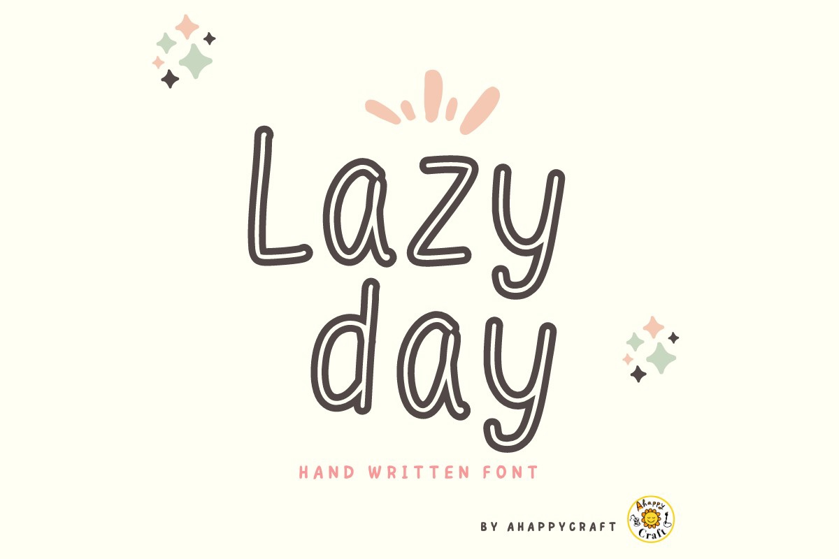 Schriftart Lazy Day