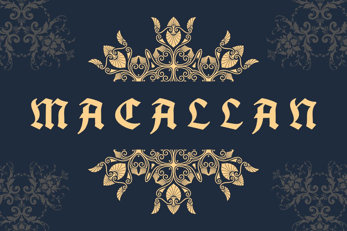 Schriftart Macallan