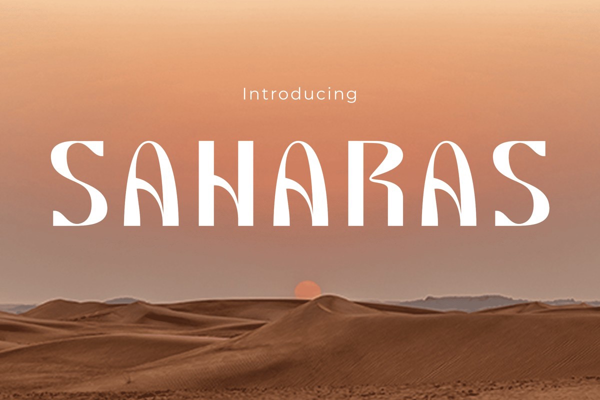 Schriftart Saharas