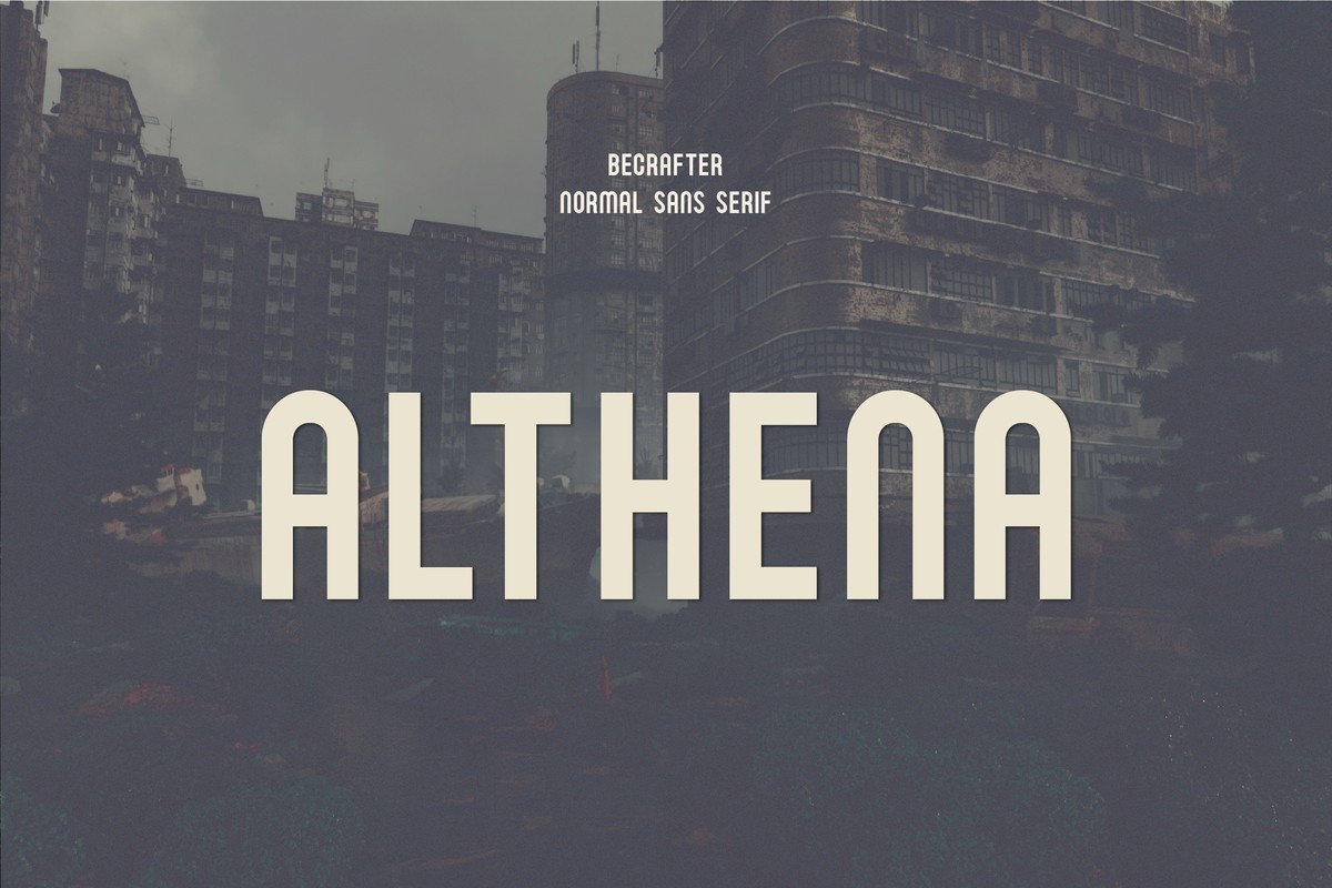 Schriftart Althena