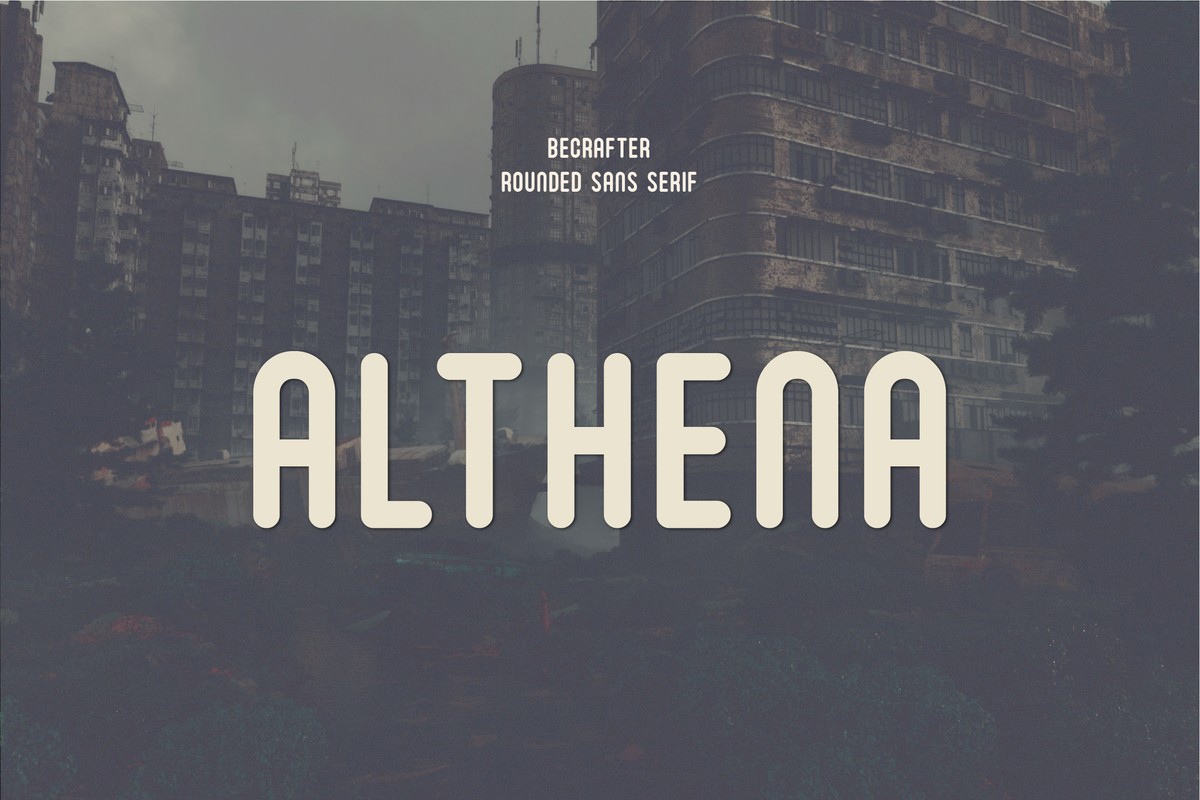 Schriftart Althena Rounded