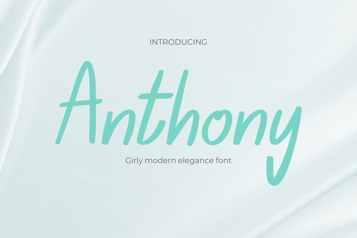 Schriftart Anthony