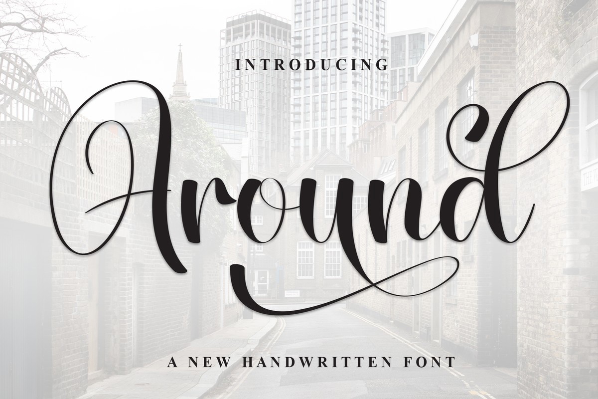 Schriftart Around