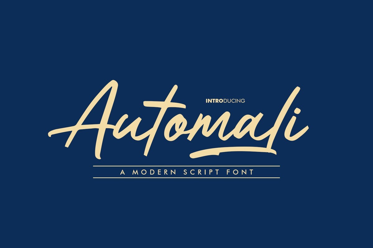 Schriftart Automali