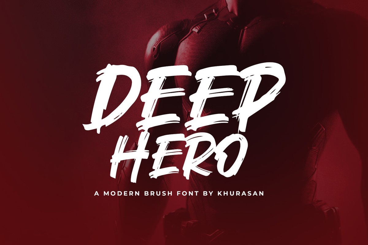 Schriftart Deep Hero