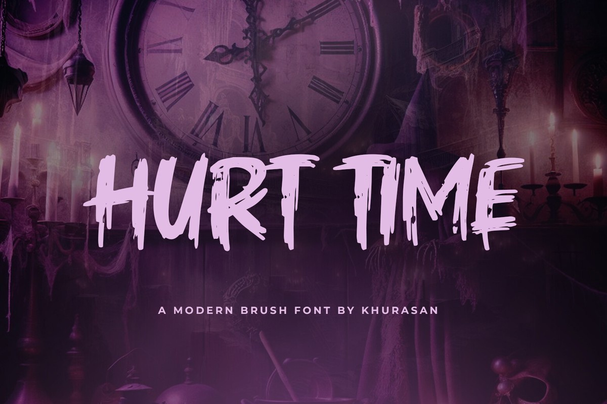 Schriftart Hurt Time