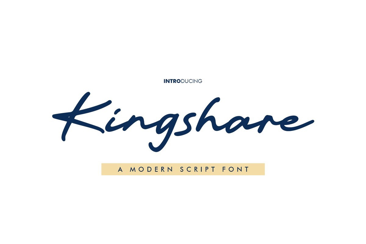 Schriftart Kingshare