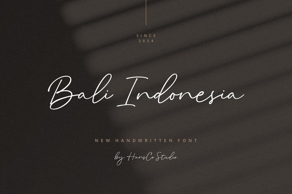 Schriftart Bali Indonesia