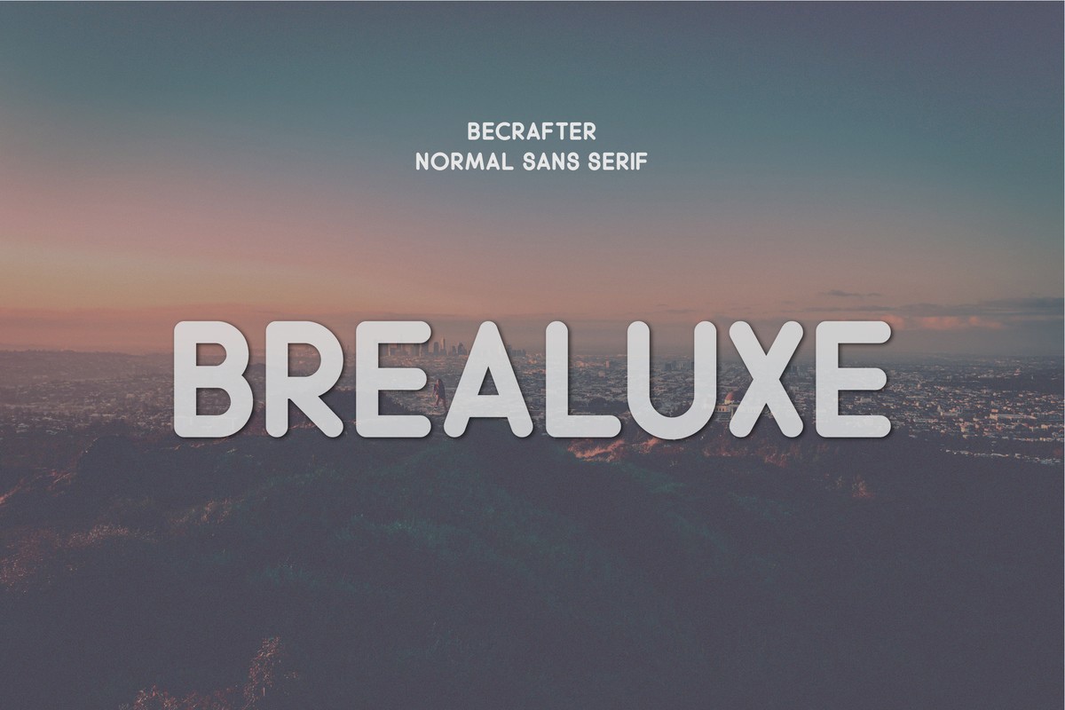 Schriftart Brealuxe Rounded