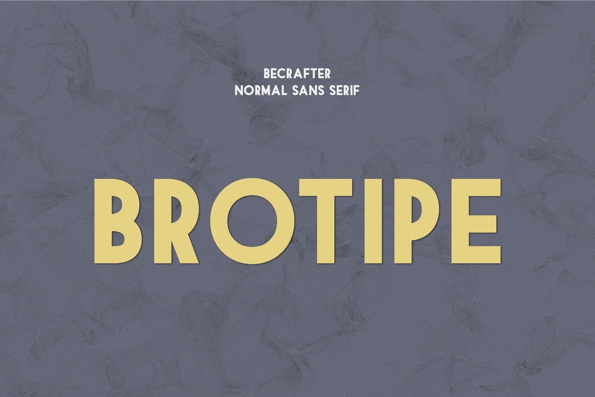 Schriftart Brotipe