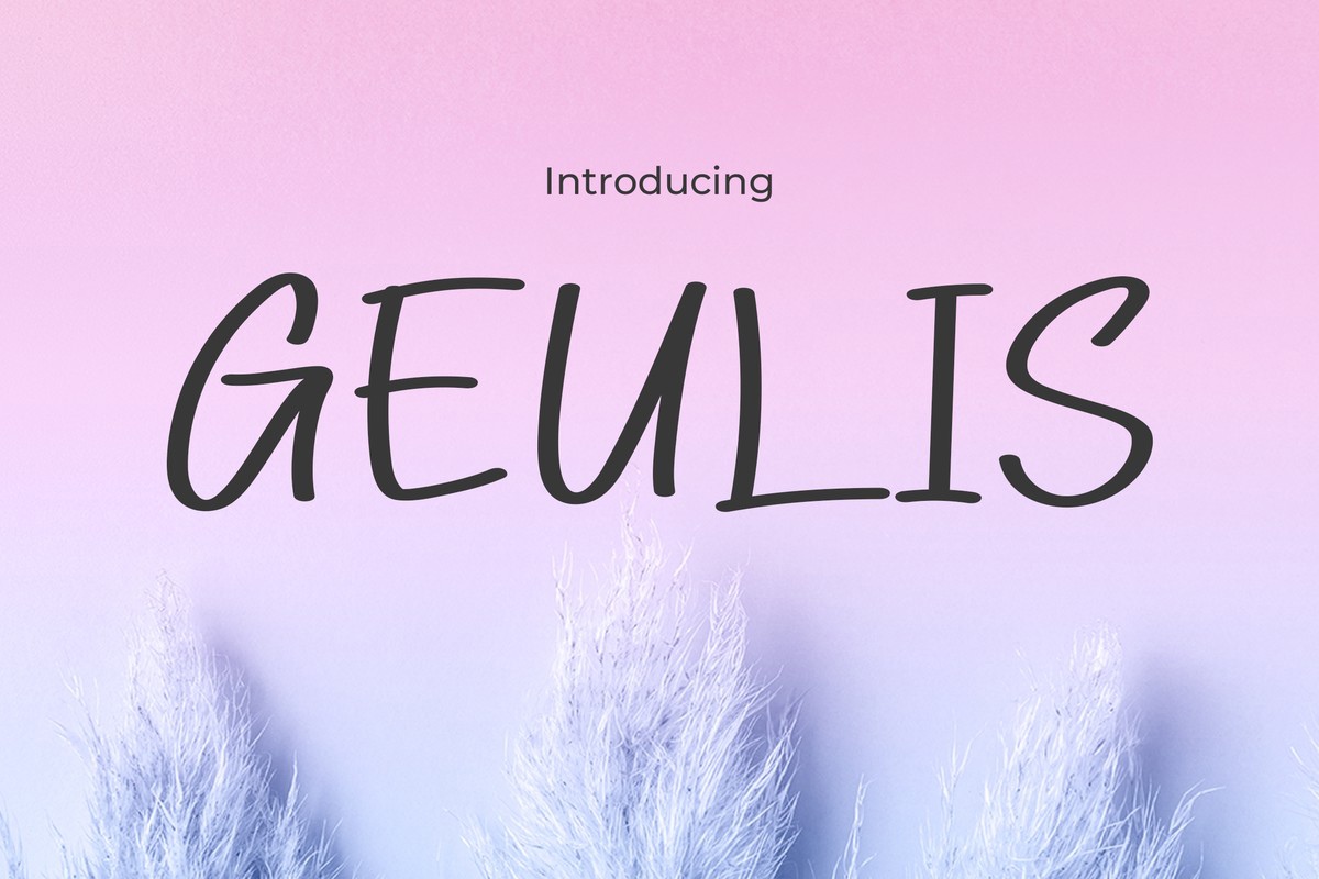 Schriftart Geulis