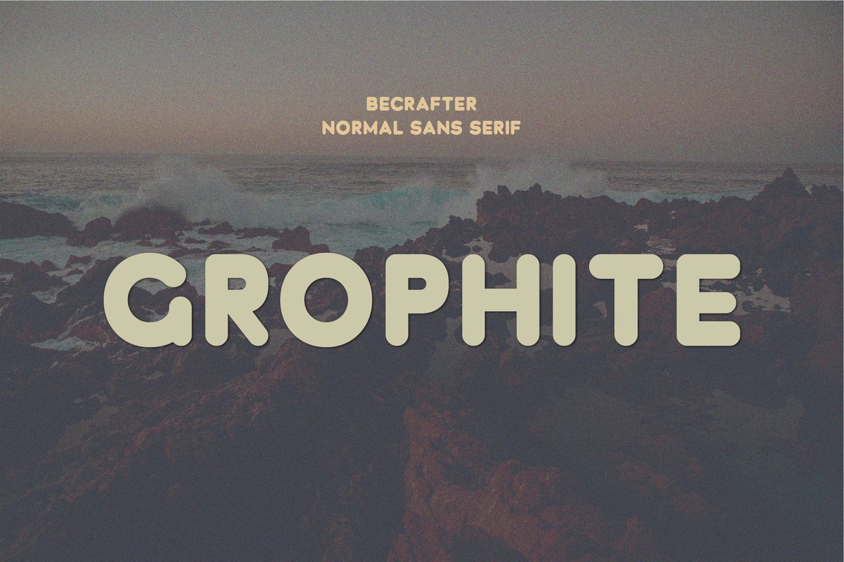 Schriftart Grophite Rounded