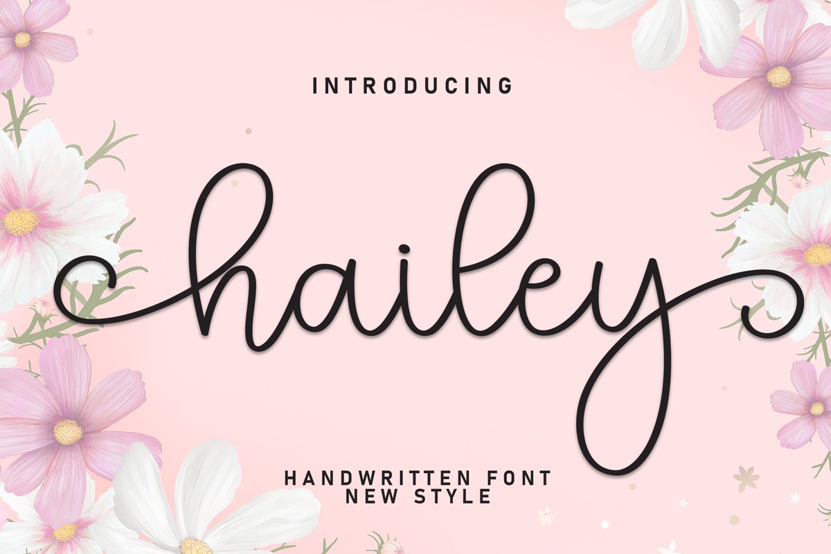 Schriftart Hailey