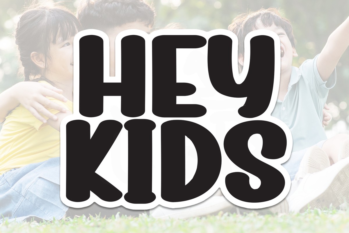 Schriftart Hey Kids