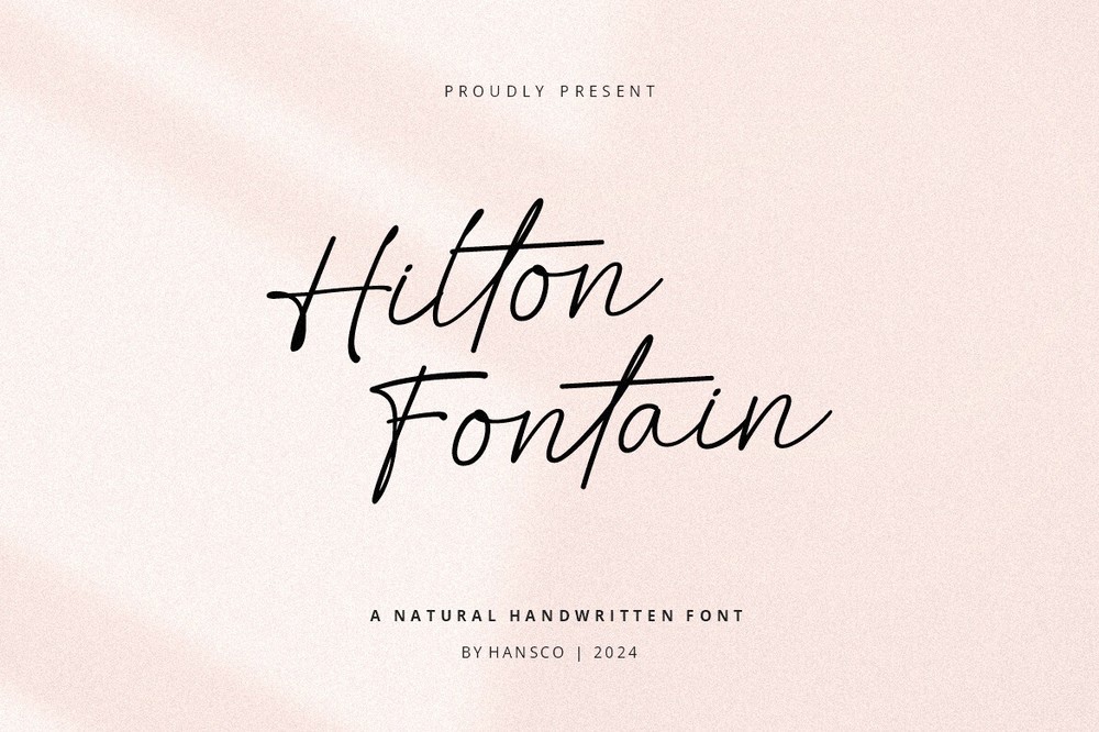 Schriftart Hilton Fontain