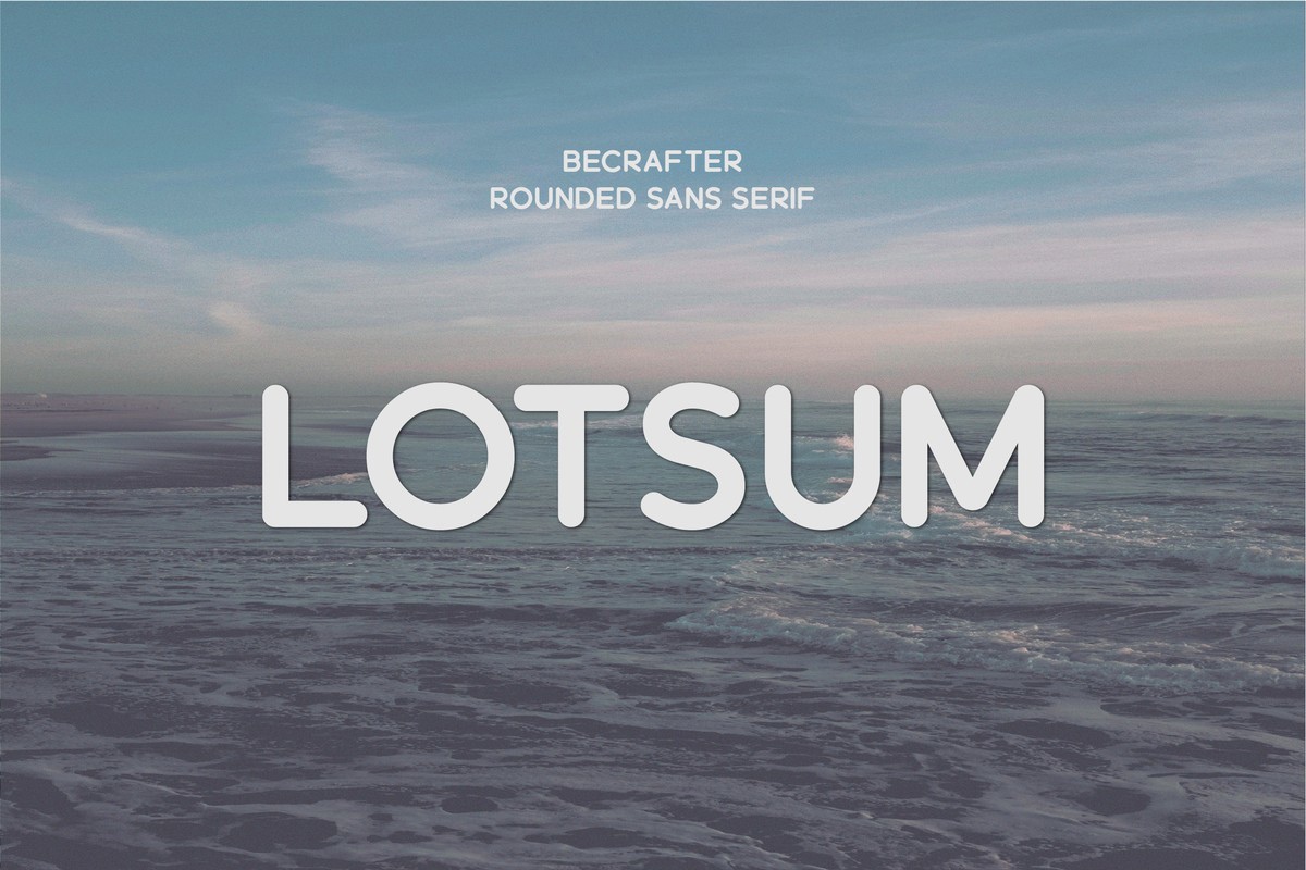 Schriftart Lotsum Rounded