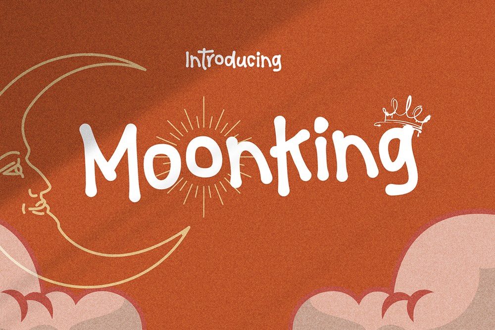 Schriftart Moonking