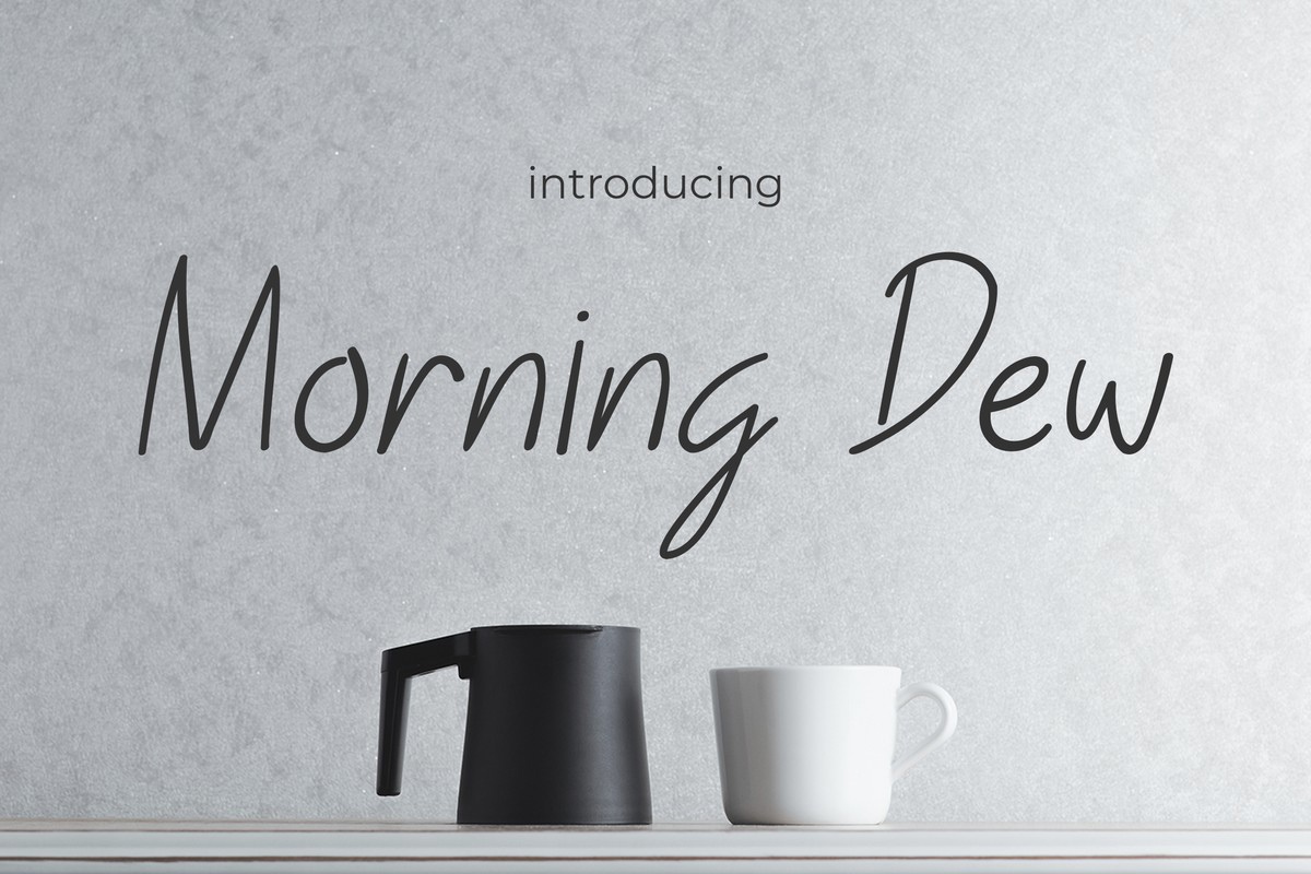 Schriftart Morning Dew