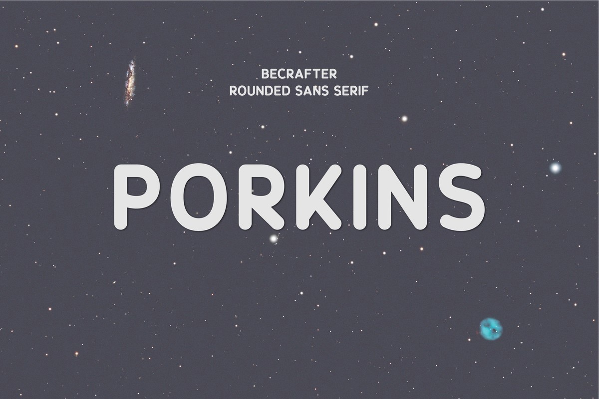 Schriftart Porkins Rounded