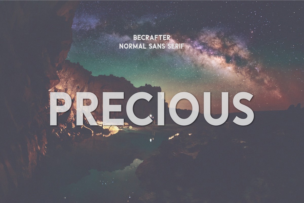 Schriftart Precious