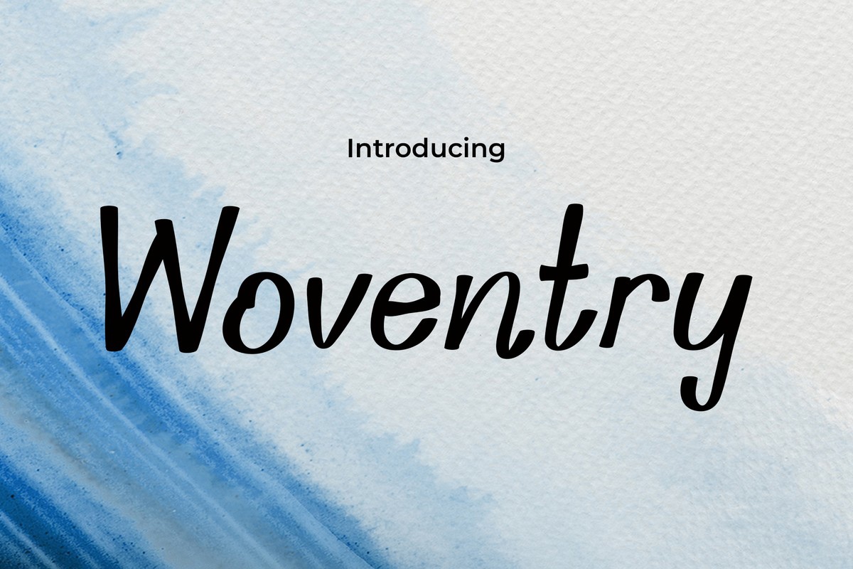 Schriftart Woventry