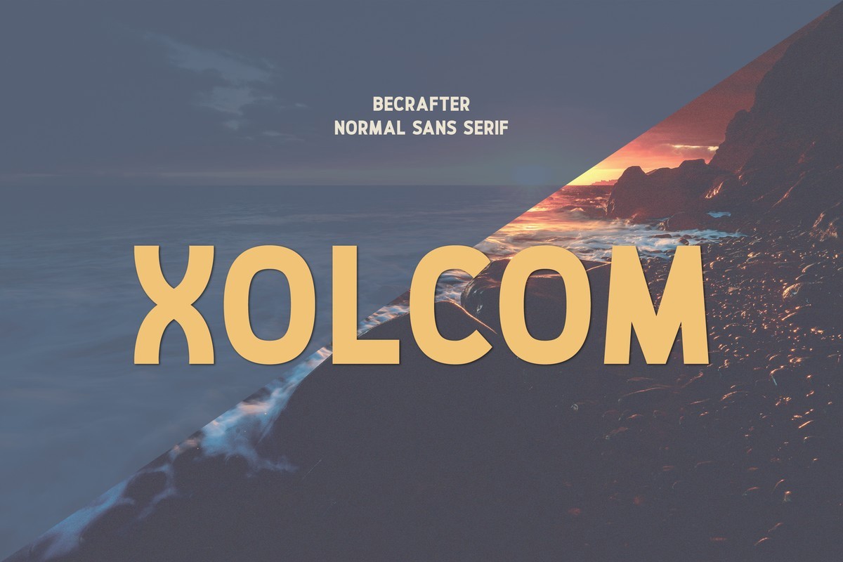 Schriftart Xolcom