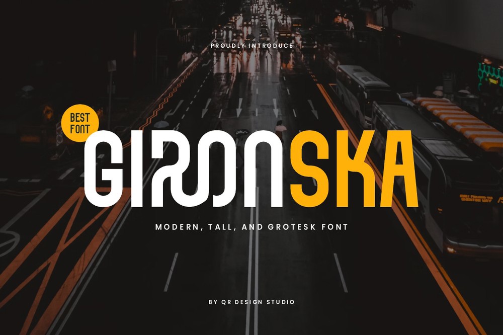 Schriftart Gironska