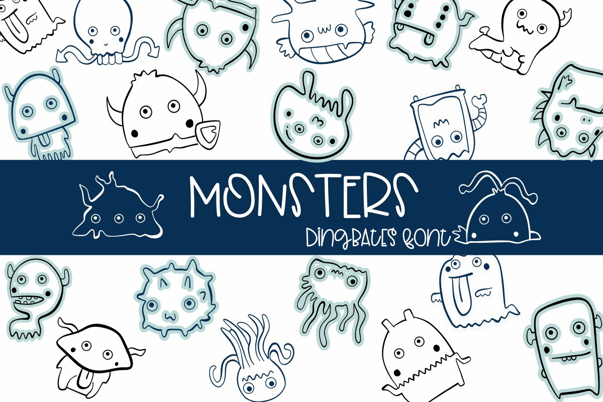 Schriftart Monsters