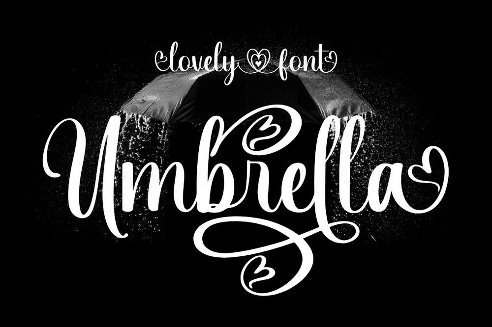 Schriftart Umbrella