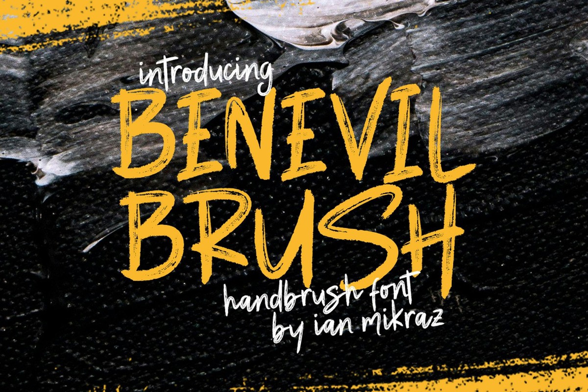 Schriftart Benevil Brush