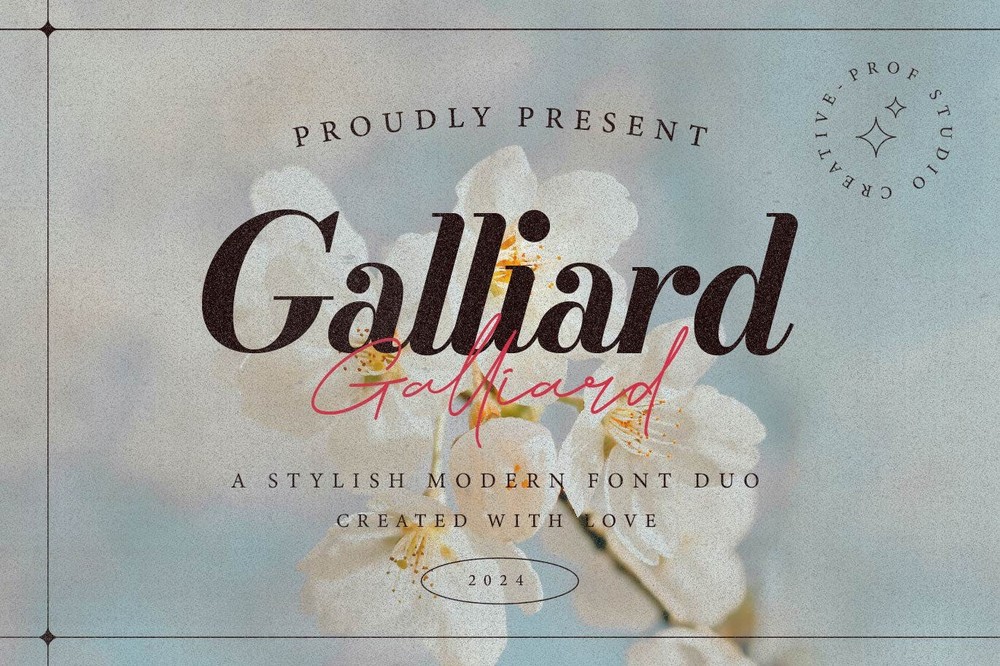 Schriftart Galliard