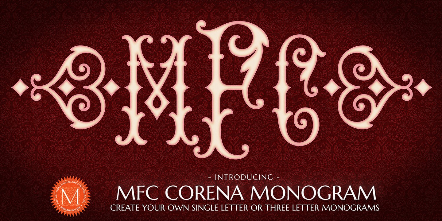 Schriftart MFC Corena Monogram