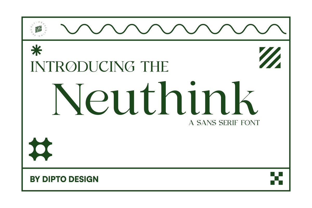 Schriftart Neuthink