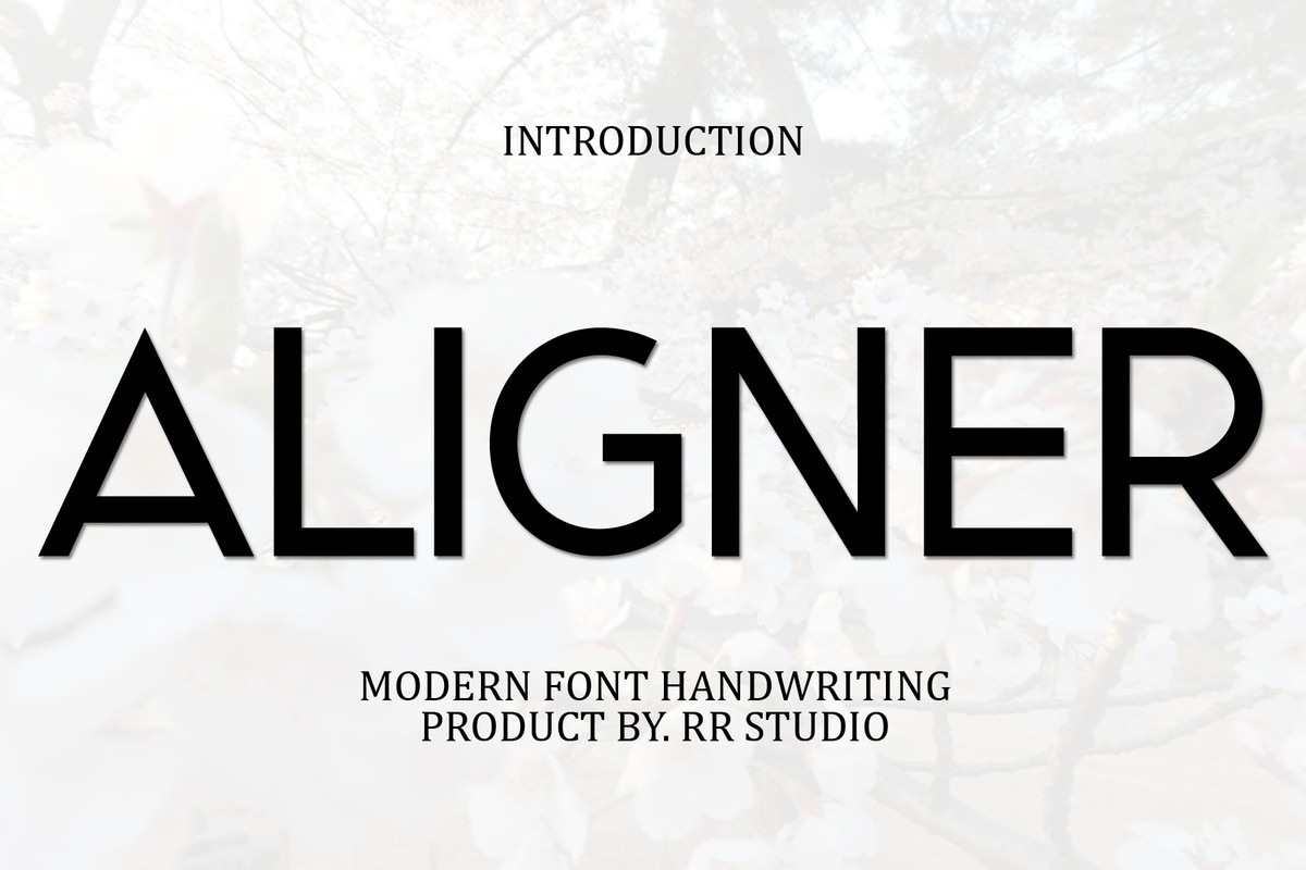 Schriftart Aligner