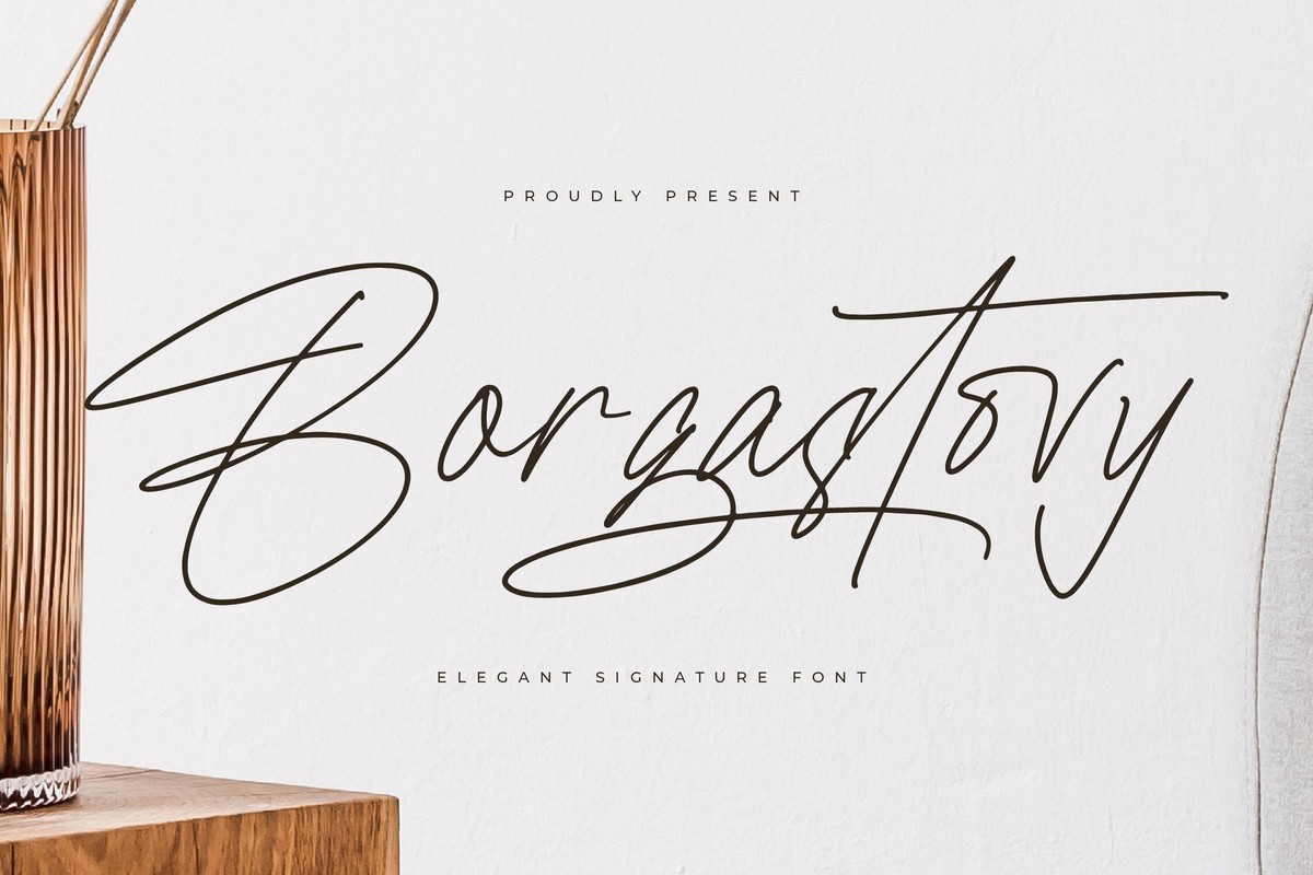 Schriftart Borgastovy