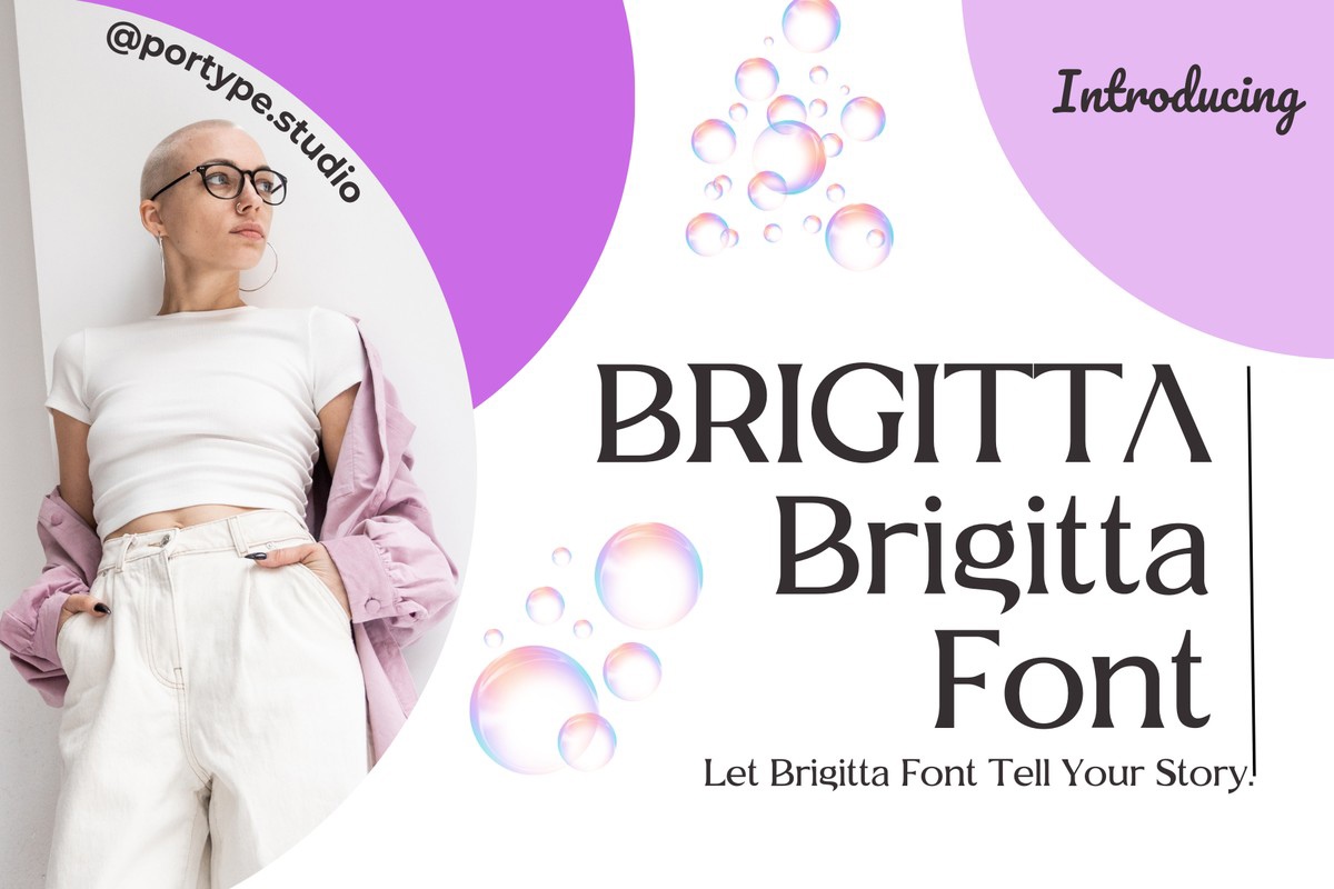 Schriftart Brigitta