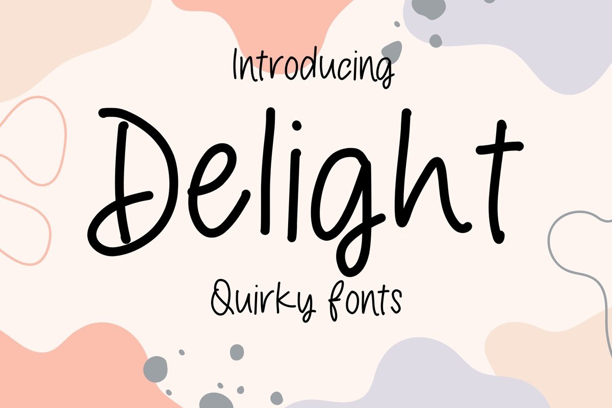 Schriftart Delight