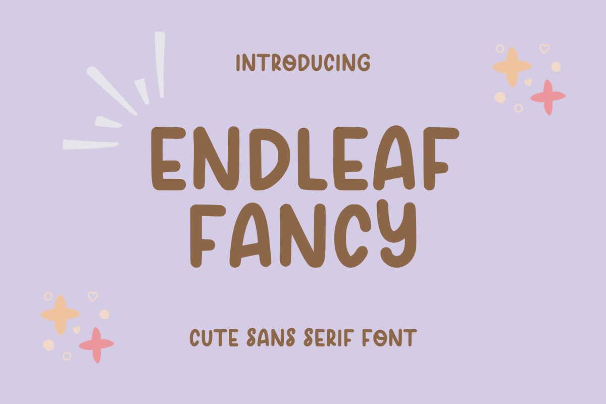 Schriftart Endleaf Fancy