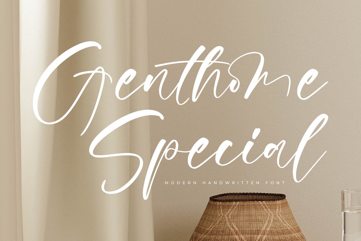 Schriftart Genthome Special