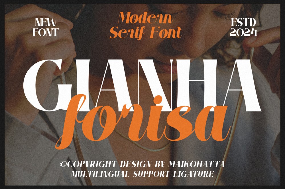 Schriftart Gianha Forisa