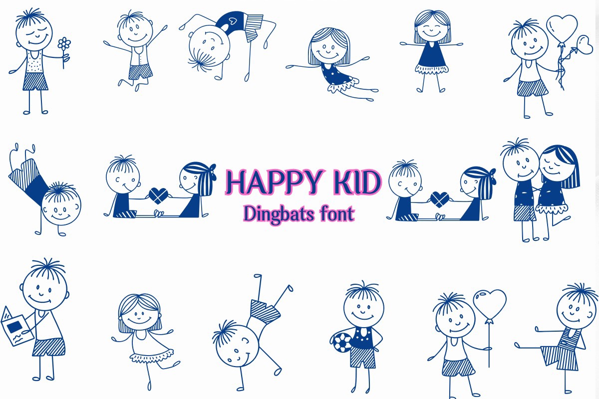 Schriftart Happy Kid