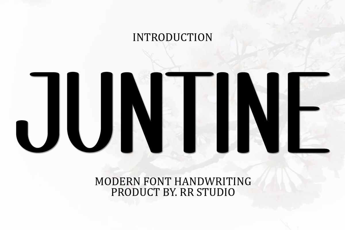 Schriftart Juntine