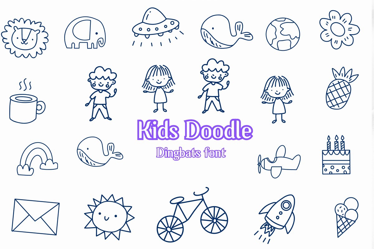 Schriftart Kids Doodle