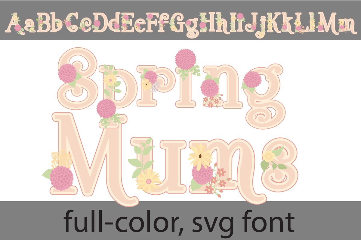 Schriftart Spring Mums CF