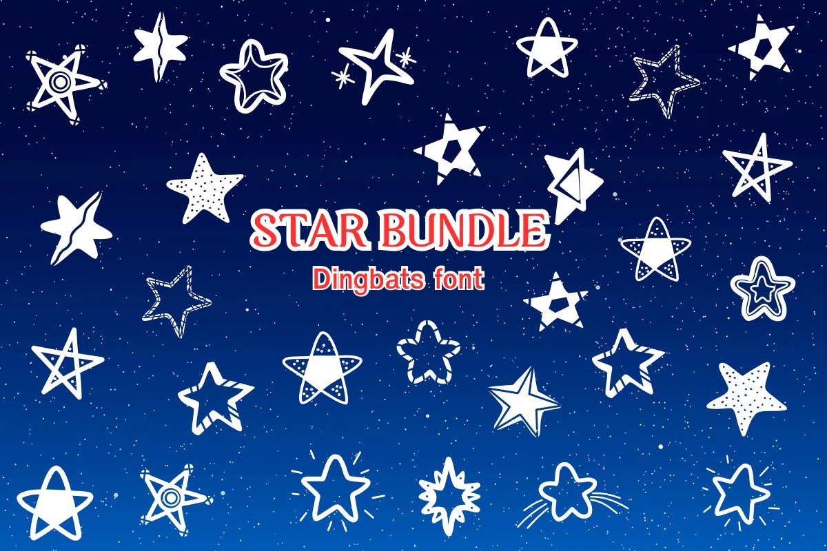 Schriftart Star Bundle