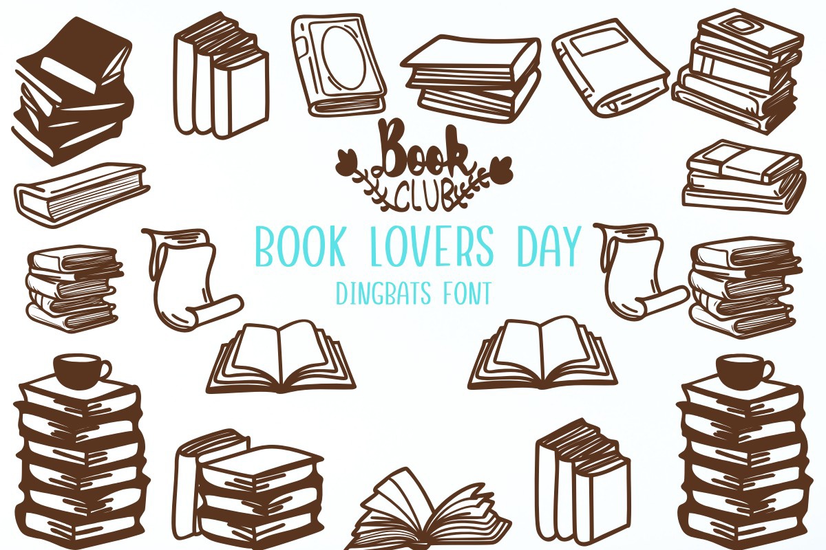 Schriftart Book Lovers Day