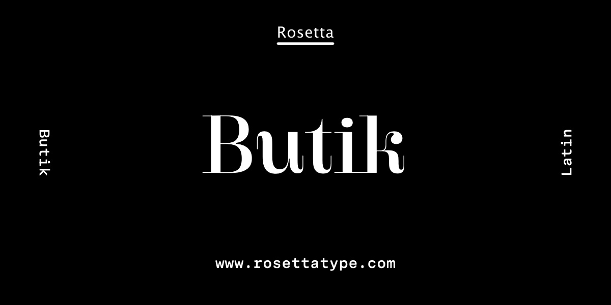 Schriftart Butik Display