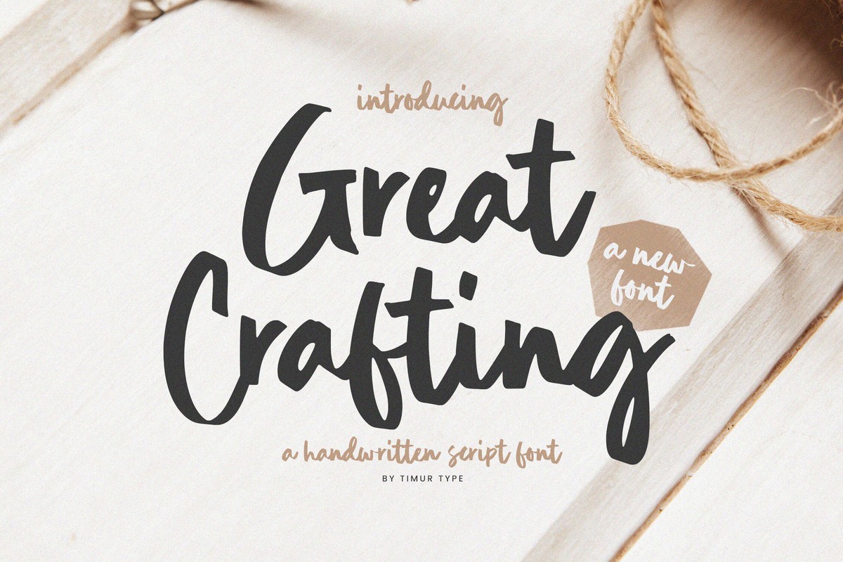 Schriftart Great Crafting